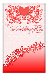 Wedding Program Cover Template 12F - Graphic 10